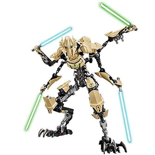 ENFILY Star Wars General Grievous Anime-Figuren Action, 32 cm Black Series und Imperial General Grievous Star Wars Lightsaber Stormtrooper Mobile Statue von ENFILY