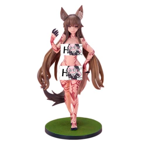 ENFILY für Fuchsohren Tier Mädchen Wolf Mädchen Eier von Gelb Körpertemperatur gesteuert Farbe wechselnde warmes Gefühl Handmade PVC Anime Manga Charakter Modell Statue Figur Sammlerstücke Dekoratione von ENFILY