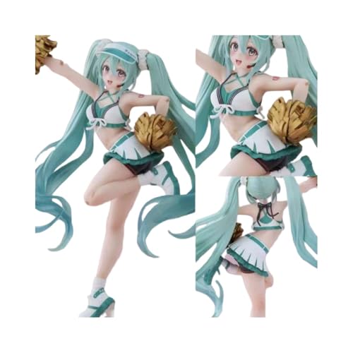 ENFILY für Hatsune Miku Figur Handmade PVC Anime Cartoon Charakter Modell Statue Figur, Desktop Ornamente Dekorationen Geschenke für Fans (Cheerleader) von ENFILY