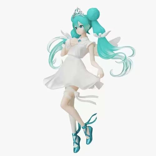 ENFILY für Hatsune Miku Figur Handmade PVC Anime Cartoon Charakter Modell Statue Figur, Desktop Ornamente Dekorationen Geschenke für Fans (Erzengel) von ENFILY