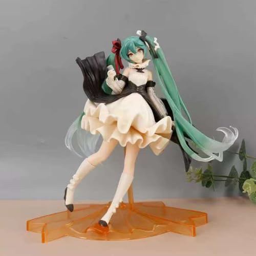 ENFILY für Hatsune Miku Figur Handmade PVC Anime Cartoon Charakter Modell Statue Figur, Desktop Ornamente Dekorationen Geschenke für Fans (Sängerin) von ENFILY