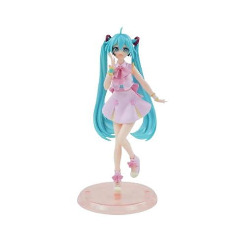 ENFILY für Hatsune Miku Figur Handmade PVC Anime Cartoon Charakter Modell Statue Figur, Desktop Ornamente Dekorationen Geschenke für Fans (Sakura Hatsune) von ENFILY