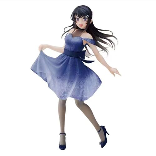 ENFILY für Mai Sakurajima Kristallkleid junger dickköpfiger Junge Landschaftsfigur Handgefertigte PVC Anime Manga Charakter Modell Statue Figur Sammlerstücke Dekorationen Geschenke von ENFILY