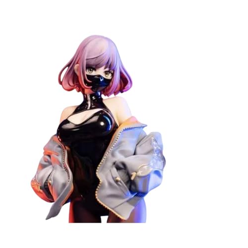 ENFILY für Masken, Glänzend, Amia Figur Handgefertigt PVC Anime Cartoon Charakter Modell Statue Figur, Desktop Ornamente Dekorationen Geschenke für Fans (Schwarze Luna) von ENFILY