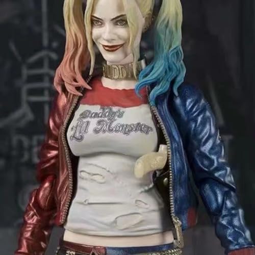 ENFILY für Suicide Squad, bewegliche Harley-Quinn-Figur mit Gesichts- und Handwechsel, Anime-Charakter, Modell, Statue, Charakter, Sammlerstücke, Dekorationen, Kunsthandwerk, Geschenke von ENFILY