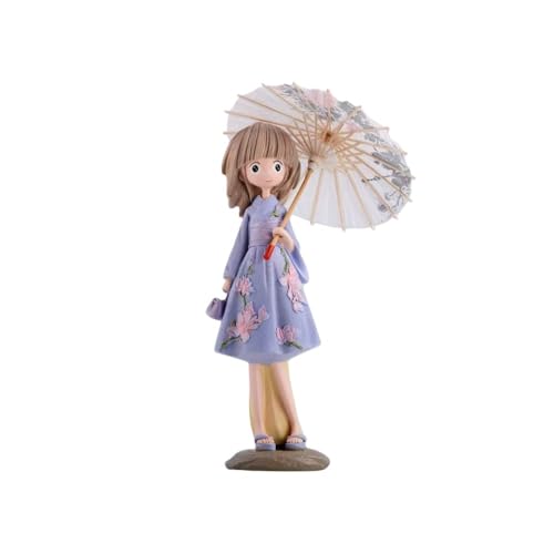 ENFILY für japanischen Stil Figur Handmade PVC Anime Cartoon Charakter Modell Statue Figur, Desktop Ornamente Dekorationen Geschenke für Fans (Großes Lila D) von ENFILY