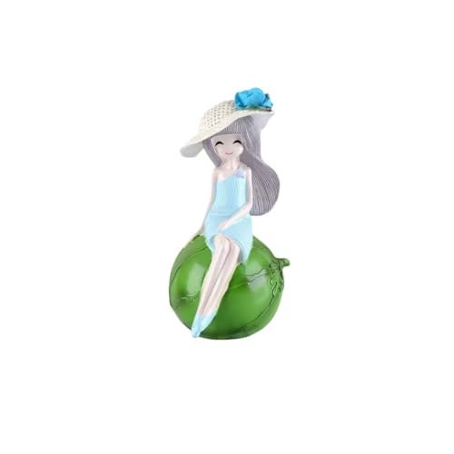 ENFILY für ornamentale Figur Handmade PVC Anime Cartoon Charakter Modell Statue Figur, Desktop Ornamente Dekorationen Geschenke für Fans (Wassermelone Mädchen) von ENFILY