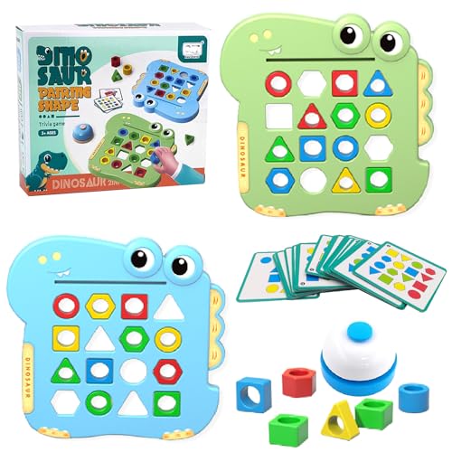 ENIKMOSD Formanpassung Spiel Farbsensorisches Lernspielzeug,Spielzeuge für Kinder zum Formenlernen Shape Matching Game,Lernspielzeug Puzzlespiel Steckspiel Interaktives Eltern-Kind Spiel von ENIKMOSD