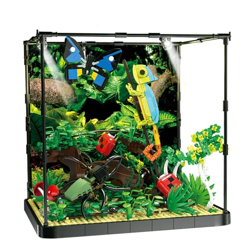 Blumen Insekten Tank Bauset kompatibel mit Lego für Adutls,Creator Baukasten für Jungen und Mädchen ab 12 Jahren 1284 PCS von ENJBRICK