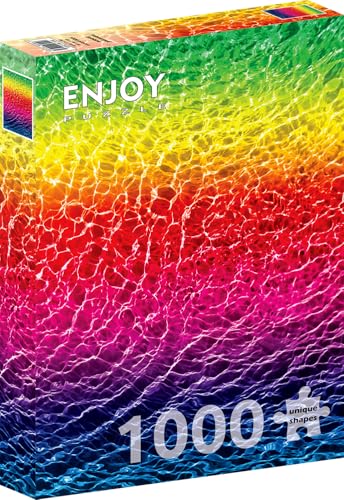 1000 Pieces Jigsaw Puzzle for Adults – Matte Finish, Soft Touch, Sturdy and Unique Pieces, Tight Fit, Vivid Colors, Missing Pieces Service – Gradient of Multicolor Underwater Rainbow – by ENJOY Puzzle von Enjoy puzzle