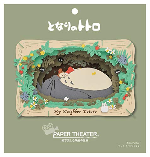 Ensky Paper Theater Mi Nachbar Totoro Tonari No Totoro (Schrein Totoro) (Schneiden, Kleben und Zusammenbau) (3D-Dekoration aus Papier und Karton), H100 x W160 x D42mm PT-L10 von ENSKY