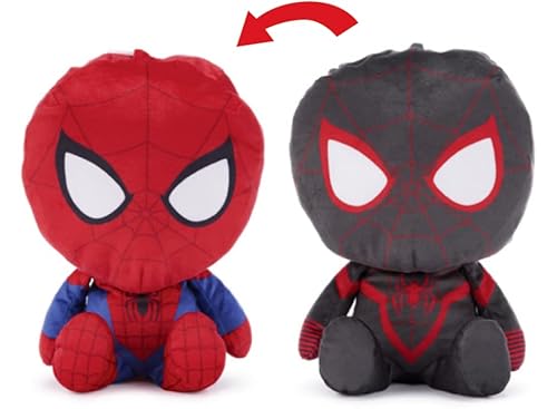 Envi Avengers Marvel Reversible 25 cm Plüschtier (Spiderman/Black Spiderman) von Envi