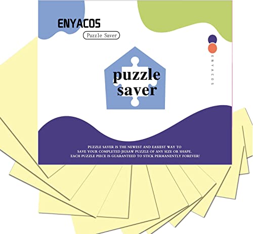 ENYACOS Jigsaw Puzzle-Aufkleberbögen, Puzzle Savor, Kleber für Puzzle, 16 Stück Sticker, Klebebögen für Puzzles Zubehör (16) von ENYACOS