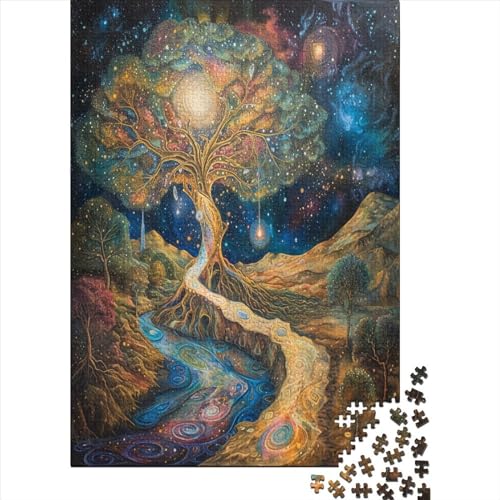 Baum des Lebens Puzzle 1000 Teile Puzzle Für Erwachsene Und Kinder Ab 14 Jahren Puzzel 1000pcs (75x50cm) von ENYISIYULO