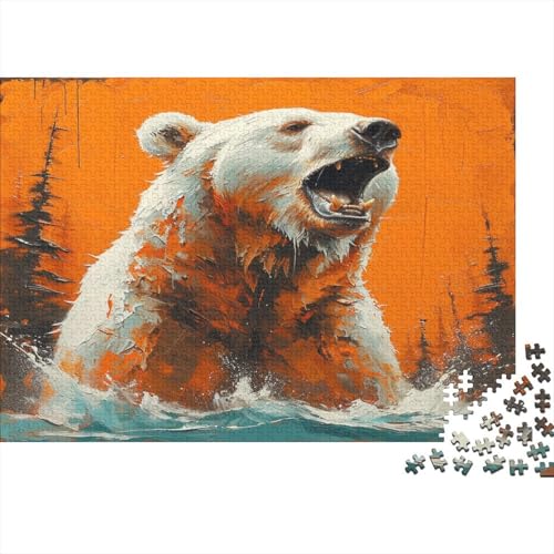 Brown Bär 1000 Teile Puzzle Für Erwachsene, Hochwertige Recycelbare MateriAußerirdische Und Druck Puzzlespiel, Familienspiel, Geschenk Für Liebhaber Oder Freunde Puzzel 1000pcs (75x50cm) von ENYISIYULO