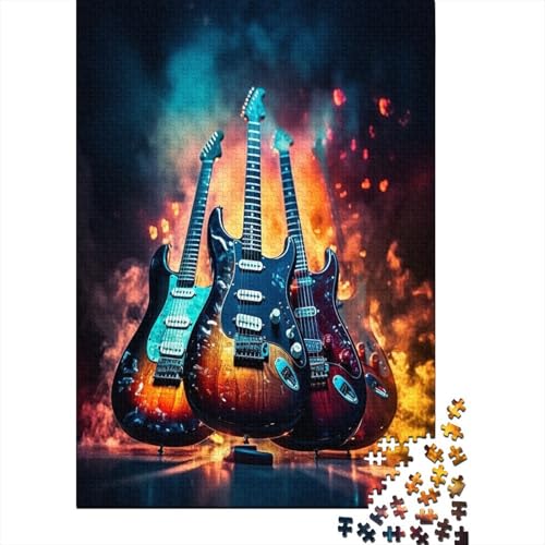 Gitarre 1000 Stück Puzzle Für Erwachsene 1000 Stück Puzzle Für Erwachsene-Crazy Süßigkeiten-1000 Stück Puzzle Große Puzzles Kinder Lernspiel Spielzeug Geschenk Puzzel 1000pcs (75x50cm) von ENYISIYULO