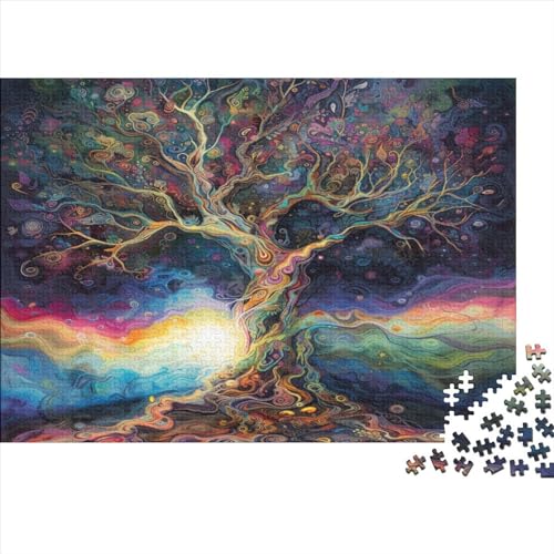 Lebensbaum Puzzle 1000 Teile Puzzle Erwachsene Schwieriges Schwer Puzzle Für Erwachsene Und Kinder Ab 14 Jahren Puzzel 1000pcs (75x50cm) von ENYISIYULO