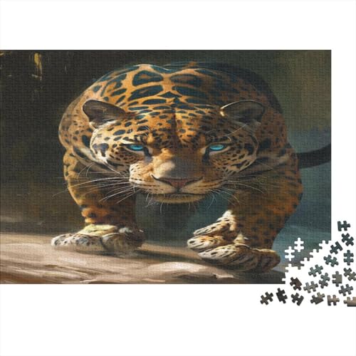 Leopard Puzzle 1000 Teile - Puzzle Für Erwachsene, Puzzle, Puzzlespiel Erwachsenen Puzzlespiel Puzzel 1000pcs (75x50cm) von ENYISIYULO