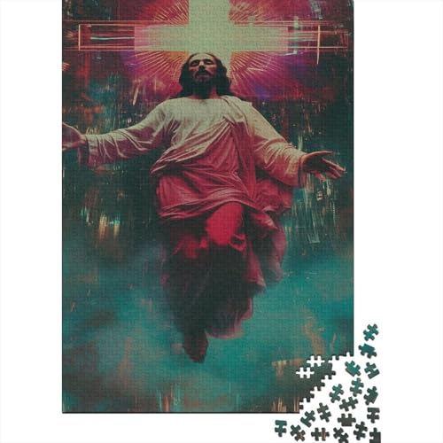 Mythischer Jesus Puzzle 1000 Teile Erwachsene Puzzles Für Erwachsene Klassische Puzzles 1000 Teile Erwachsene Puzzlespiel Schwer Pädagogisches Spielzeug Erwachsene Kinder Puzzel 1000pcs (75x50cm) von ENYISIYULO