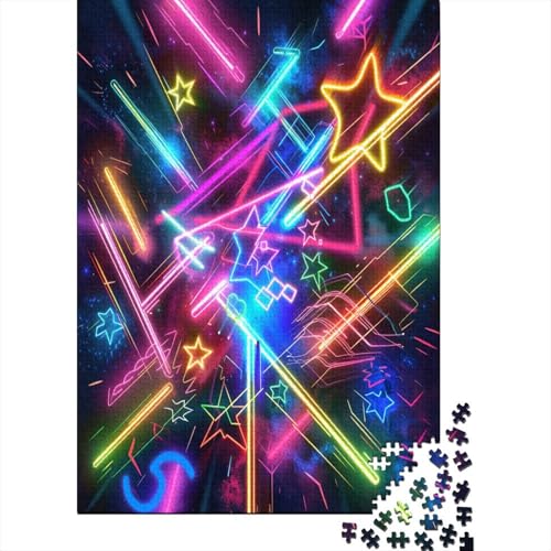 Pentagramm Puzzle 1000 Teile Puzzles Für Erwachsene Lernspiel Herausforderungsspielzeug 1000-teilige Puzzlespiel Für Erwachsene Kinder Puzzel 1000pcs (75x50cm) von ENYISIYULO