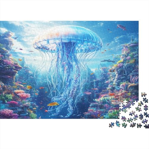 Quallen Puzzlespiel 1000 Teile Puzzle Für Erwachsene Und Kinder Ab 14 Jahren, Puzzle Erwachsenen Puzzlespi Puzzel 1000pcs (75x50cm) von ENYISIYULO