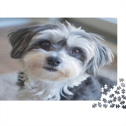 Shih Tzu. Puzzlespiel 1000 Teile Puzzle Für Erwachsene Und Kinder Ab 14 Jahren, Puzzle-Motiv Erwachsenen Puzzlespiel Puzzel 1000pcs (75x50cm) von ENYISIYULO