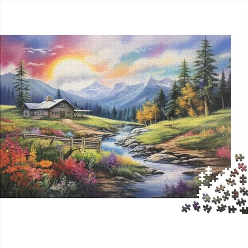 Alpine Ruhe 1000 Teile, Impossible Puzzle,Geschicklichkeitsspiel Für Die Ganze Familie, Erwachsenenpuzzle Ab 14 Jahren Puzzel 1000pcs (75x50cm) von EOADVBZGR