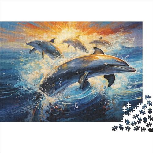 Delphin Puzzle 1000 Teile Erwachsene, Puzzlespiel Jigsaw Puzzles Erwachsenen Puzzlespiel Puzzel 1000pcs (75x50cm) von EOADVBZGR