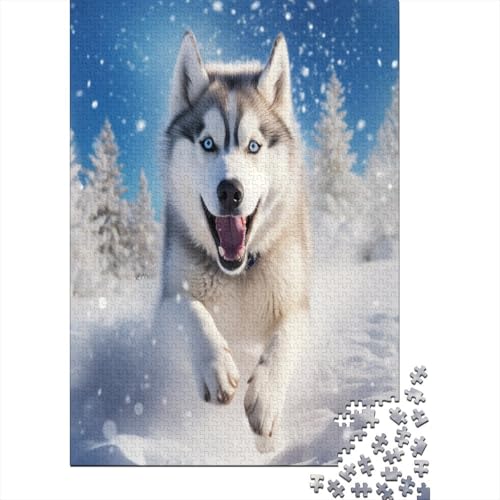 Husky Puzzle 1000 Teile Puzzle Für Erwachsene Und Kinder Ab 14 Jahren Puzzel 1000pcs (75x50cm) von EOADVBZGR