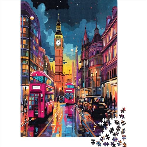 London Stadtscape Puzzle 1000 Teile Erwachsene, Puzzlespiel Jigsaw Puzzles Erwachsenen Puzzlespiel Puzzel 1000pcs (75x50cm) von EOADVBZGR