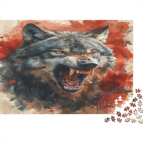 Wolf Puzzle 1000 Teile Puzzle Für Erwachsene Und Kinder Ab 14 Jahren Puzzel 1000pcs (75x50cm) von EOADVBZGR