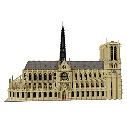 EOOR Modularer Baukasten, MOC Notre Dame de Paris City Modularer Baukastensatz, Künstlerische Sammlerstücke Architektur, Spielzeuggeschenk für Erwachsene und Jugendliche - 63181Stück von EOOR