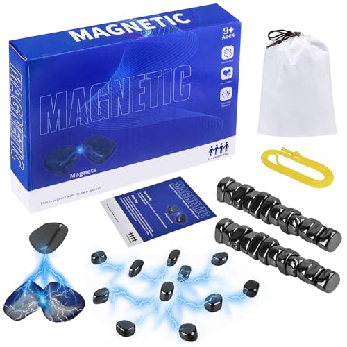 EOPUOZS Magnetspiel, Magnetisches Schachspiel, Tragbares Reise-Brettspiel mit 20 Magneten und Spielseil, Logikspiel für 2-4 Spieler, Familienspiel ab 14 Jahre von EOPUOZS