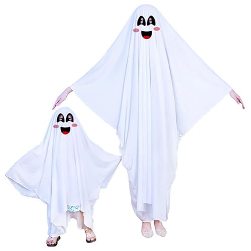 EOZY Kid Ghost Kostüm Mädchen Halloween Fancy Dress Weißer Geistermantel Cosplay Kostüm von EOZY