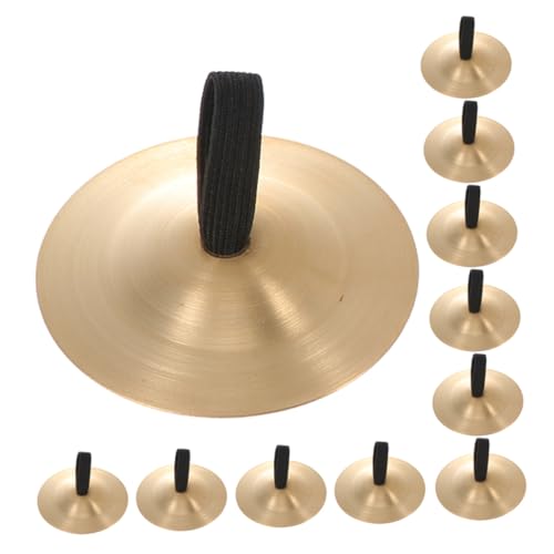 EPIGEIST 12 Stück Teiliges Kupfer Fingerbecken Leichtes Handzimbel Musikinstrument für Vorschule Montessori Bühnenparty Musikalisches Lernspielzeug EPIGEIST 12 Stück Teiliges Kupfer Fingerbecken Leichtes Handzimbel Musikinstrument für Vorschule Montessori Bühnenparty Musikalisches Lernspielzeug von EPIGEIST