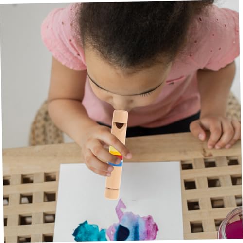 EPIGEIST Holz Ziehflöte Musikspielzeug Kreatives Blasinstrument Musikalische Früherziehung für Mädchen Jungen Stressabbau Lernhilfe mit Bunter Optik EPIGEIST Holz Ziehflöte Musikspielzeug Kreatives Blasinstrument Musikalische Früherziehung für Mädchen Jungen Stressabbau Lernhilfe mit Bunter Optik von EPIGEIST