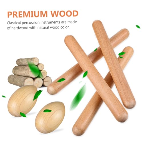 EPIGEIST Teiliges Holz Musikinstrument Set für Sand eiern und Rhythmussticks Sichere Klanginstrumente für Musikalische Früherziehung Fördert Feinmotorik und Hörvermögen Natürliche EPIGEIST Teiliges Holz Musikinstrument Set für Sand eiern und Rhythmussticks Sichere Klanginstrumente für Musikalische Früherziehung Fördert Feinmotorik und Hörvermögen Natürliche von EPIGEIST