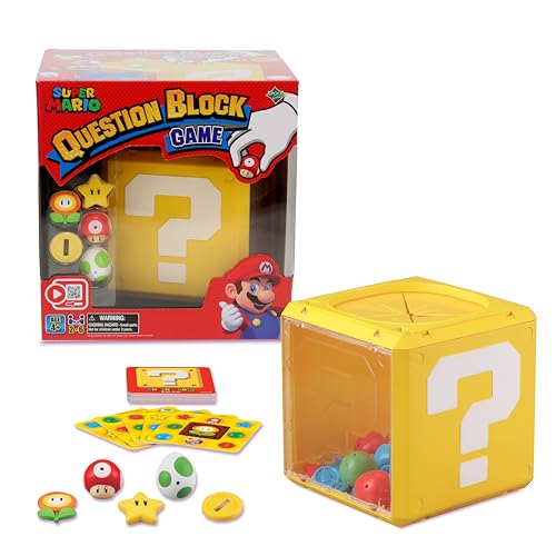 EPOCH Games 7556 Super Mario Question Block Game, Super Mario Spiel, Quizspiel, Bingospiel, Brettspiel für Kinder ab 4 Jahren von EPOCH