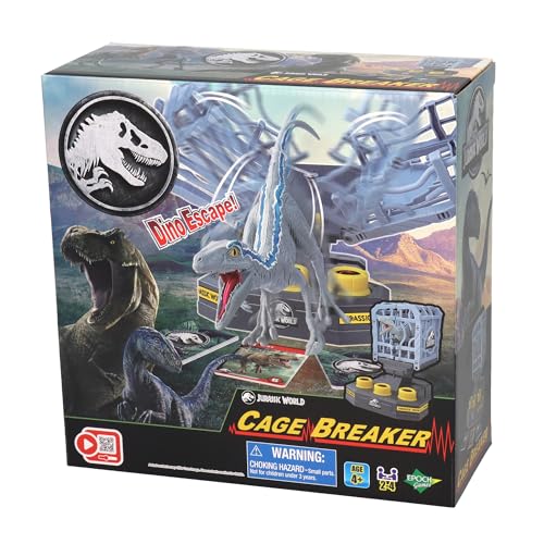 EPOCH Games, Jurassic World - Cage Breaker, 7523, Dinosaurier Spielzeug, Brettspiel für Kinder ab 4 Jahren von EPOCH Games