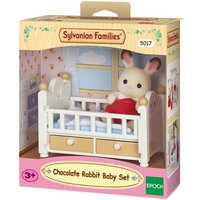 Sylvanian Families - Schokoladenhasen Baby mit Babybett von Epoch Traumwiesen