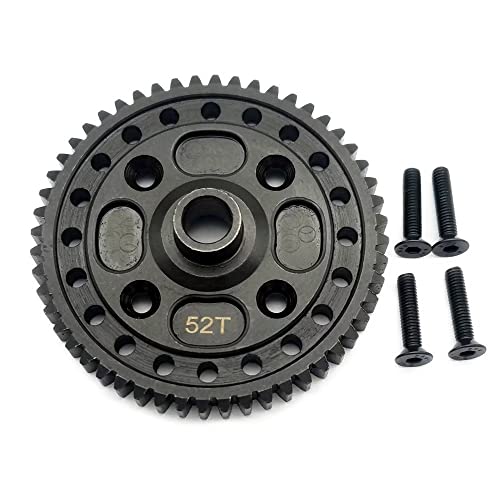 45# Hartstahl Super Gear 52T M1.0 für Traxxas 1/8 Schlitten 9652 von EPTNNASO