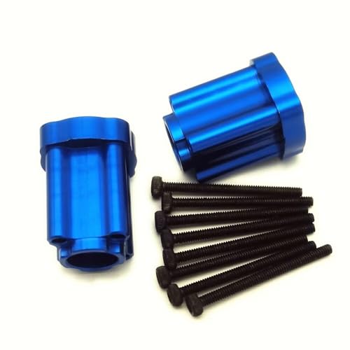 Aluminium Hinterachse Mount Gerade Achsträger Blau für Losi 1/18 Mini LMT LOS214043 von EPTNNASO