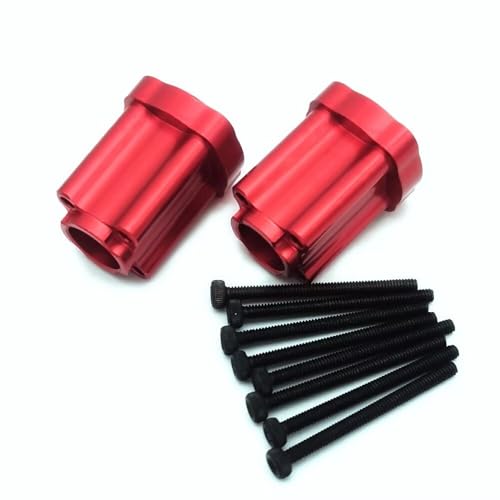 Aluminium Hinterachse Mount Gerade Achsträger Rot für Losi 1/18 Mini LMT LOS214043 von EPTNNASO