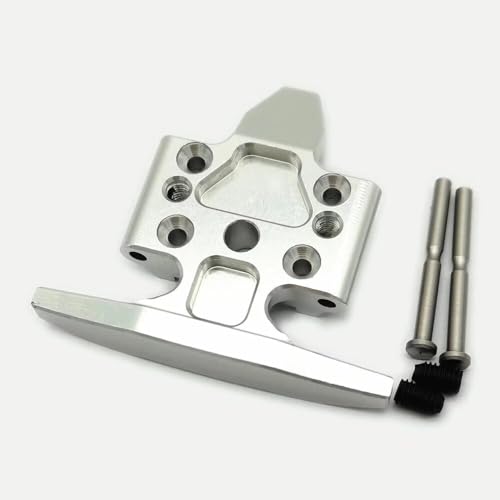 EPTNNASO Aluminium-Frontstoßstange und Fahrgestell, silberfarben, für Losi Mini-T 2.0 Mini-B LOS214010 von EPTNNASO