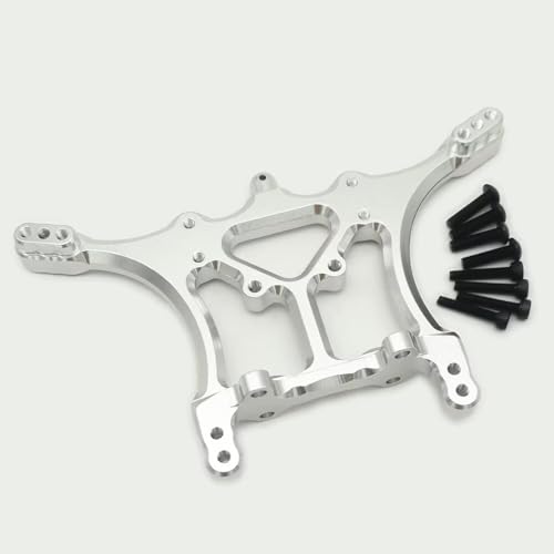 Stoßdämpferhalterung aus Aluminium, für Traxxas 1/10 Slash Rustler Stampede Bigfoot Ford 3638, silberfarben von EPTNNASO