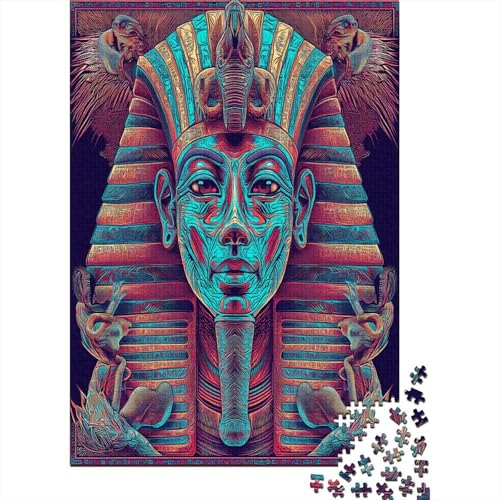 Ägyptischer Pharao Puzzle 1000 Teile Erwachsener Kniffel Spaß Für Die Ganze Familie - Abwechslungsreiche 1000 Puzzleteilige Motive Puzzlespiel Erwachsene, Puzzel 1000pcs (75x50cm) von EQKDBFVHS