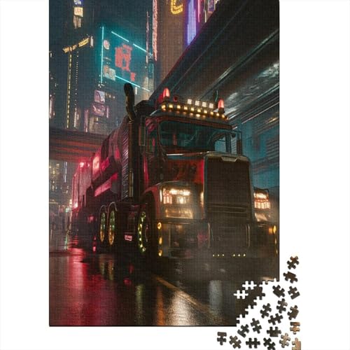 Big Truck Puzzle 1000 Teile,Puzzle Für Erwachsene, Impossible Puzzle, Geschicklichkeitsspiel Für Die Ganze Familie,Puzzle Farbenfrohes,Puzzle-Geschenk,Raumdekoration Puzzel 1000pcs (75x50cm) von EQKDBFVHS