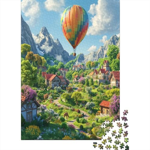 Heißluftballon Puzzlespiel 1000 Teile Puzzle Für Erwachsene Und Kinder Ab 14 Jahren, Puzzle-Motiv Erwachsenen Puzzlespiel Puzzel 1000pcs (75x50cm) von EQKDBFVHS