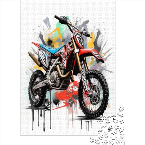 MotoKreuz Bike Puzzle 1000 Teile Puzzle Für Erwachsene Und Kinder Ab 14 Jahren Puzzel 1000pcs (75x50cm) von EQKDBFVHS