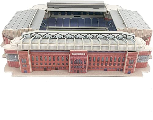 3D-Puzzle DIY Bauspielzeugmodell 3D-Puzzle Fußballfans Gedenkgeschenk, Stadion 3D-Puzzlemodell, Fußballfeld-Konstruktionsmodellspielzeug, Fußballfan-Sammlungs-Souvenirs, 91 Puzzleteile von EQQHJL